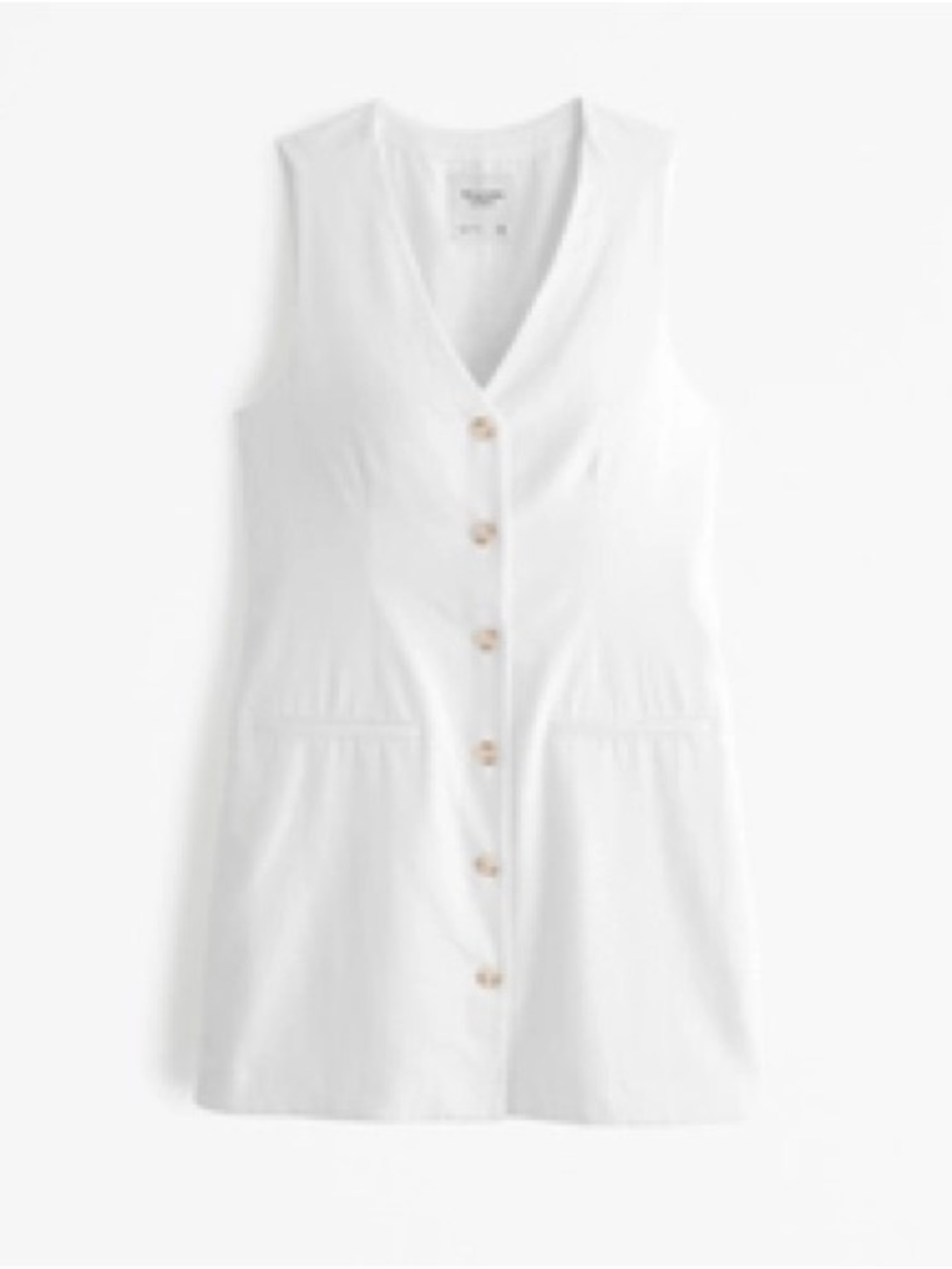 A&F Mara Linen-blend vest mini dress
